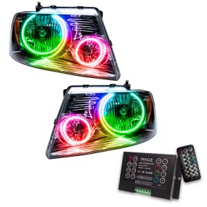 Ford F-150 Headlight Assemblies - ORACLE Lighting - ColorSHIFT w/ 2.0 Controller - `05-`08